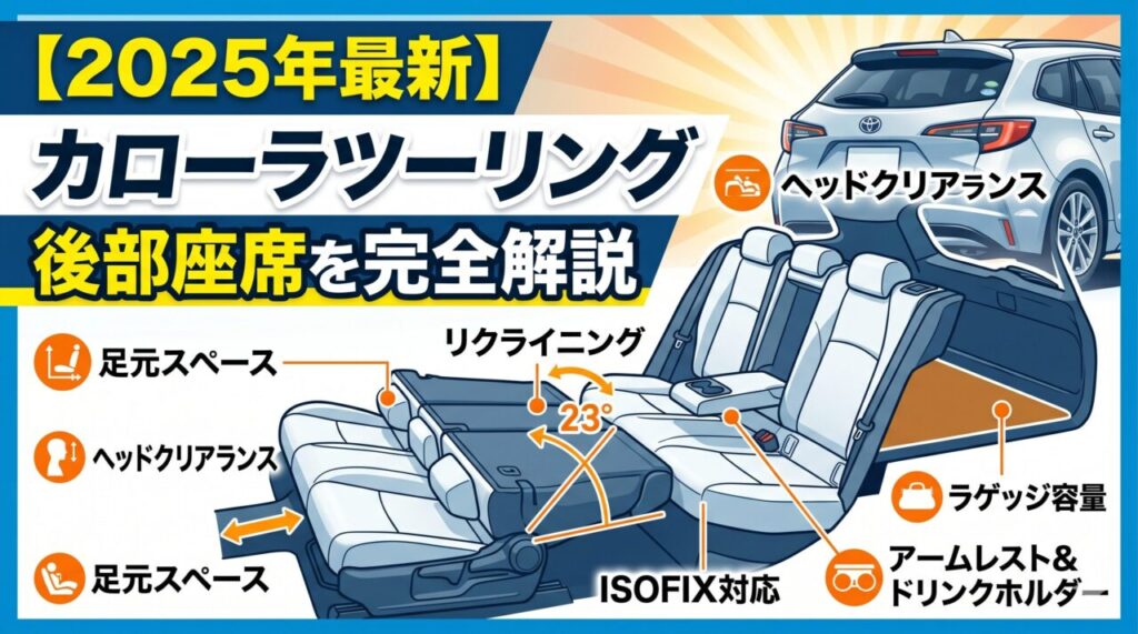 カローラツーリングの後部座席を完全解説【2025年最新】