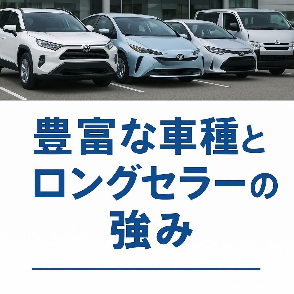 豊富な車種とロングセラーの強み