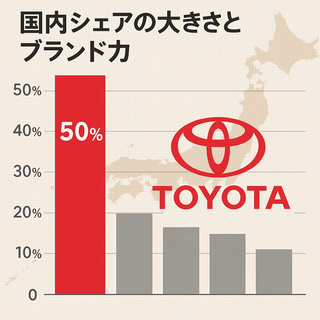 国内シェアの大きさとブランド力