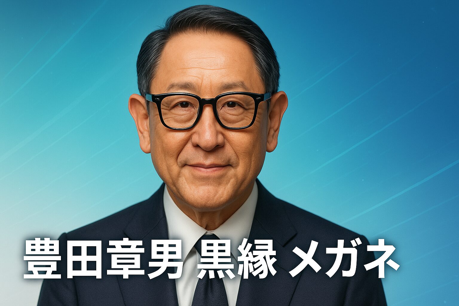 豊田章男 黒縁 メガネ ブランドは？印象戦略を解説