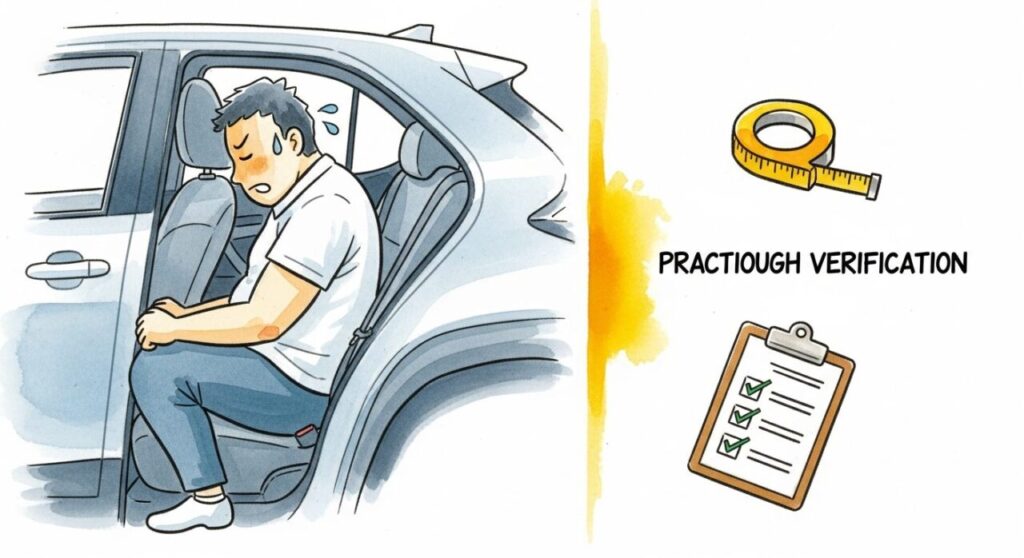 ヤリスクロス 後部座席 狭い
