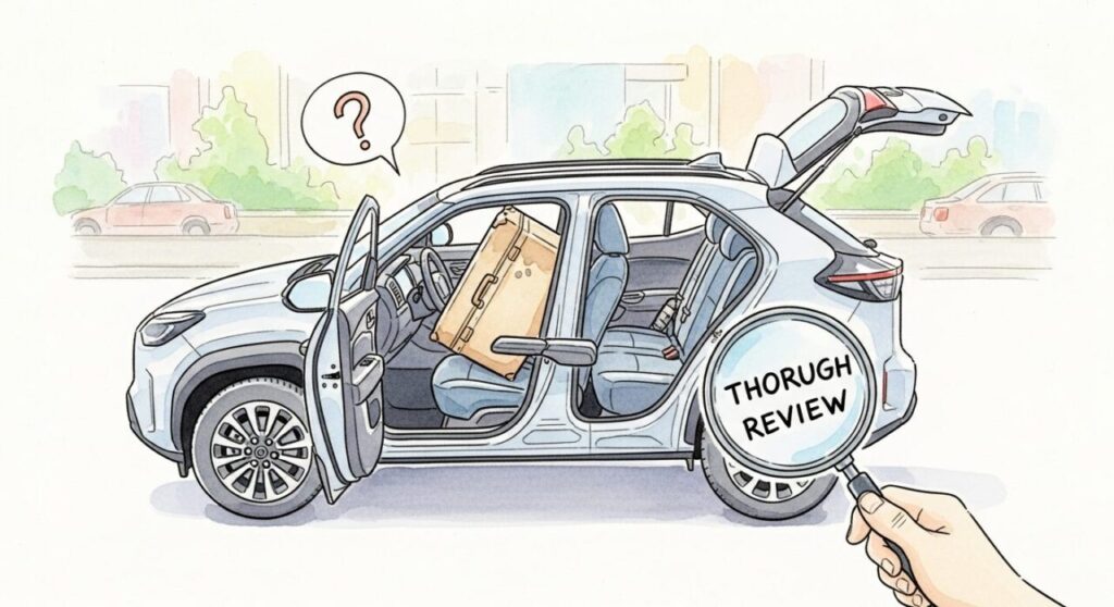 ヤリスクロス 後部座席 狭い