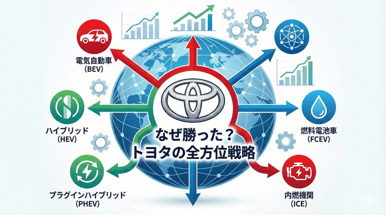 なぜ勝った？トヨタの全方位戦略をわかりやすく解説