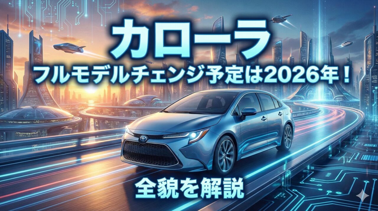 カローラ フルモデルチェンジ 予定
