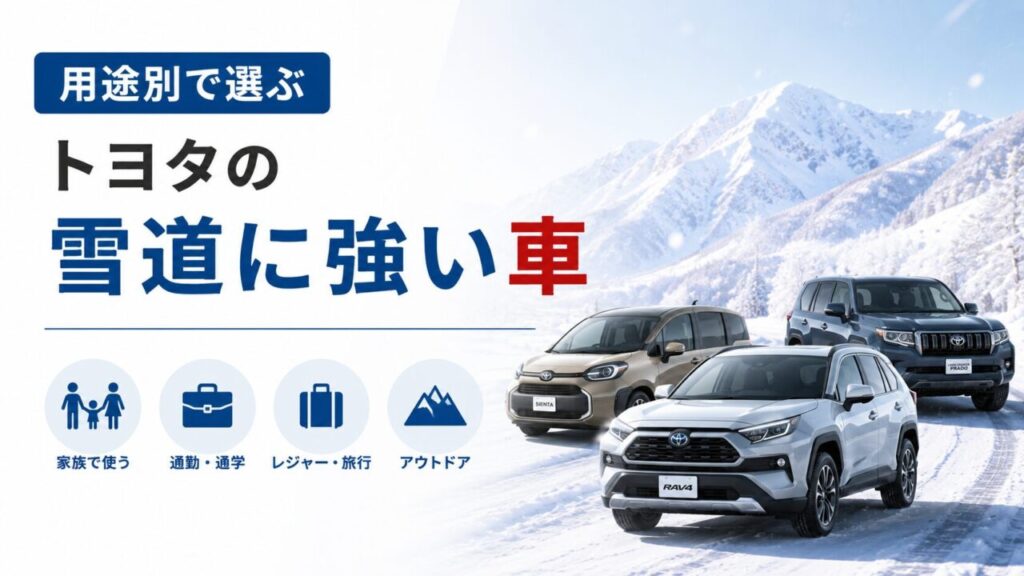 用途別で選ぶトヨタの雪道に強い車