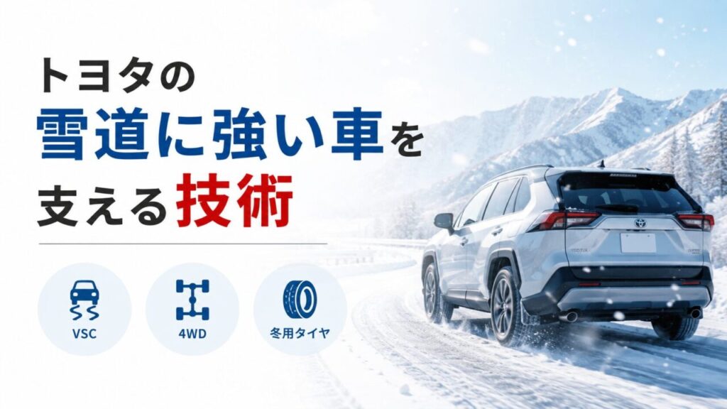 トヨタの雪道に強い車を支える技術