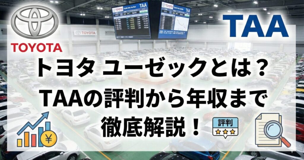 トヨタ ユーゼックとは？TAAの評判から年収まで徹底解説！