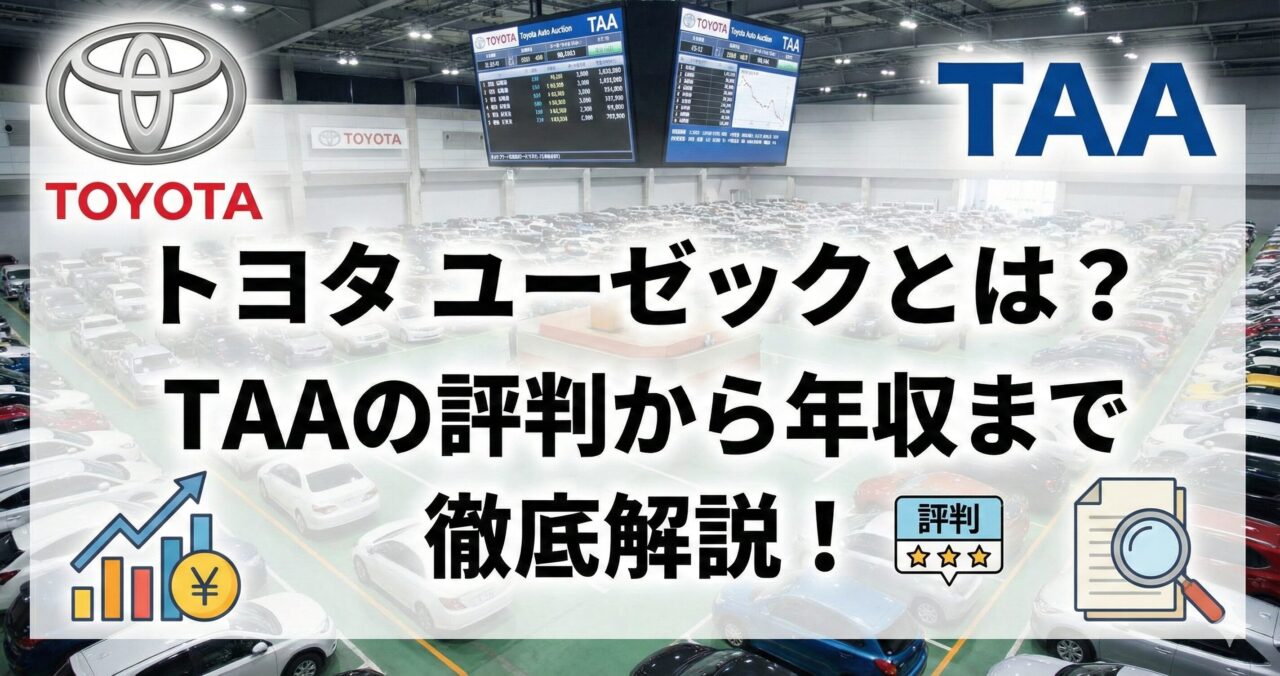 トヨタ ユーゼックとは？TAAの評判から年収まで徹底解説！