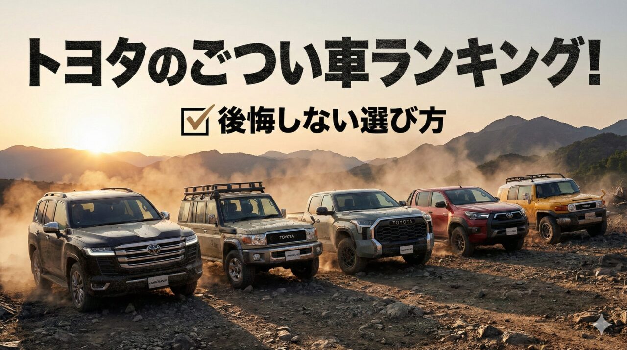 トヨタのごつい車ランキング！後悔しない選び方