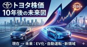 トヨタ株価の10年後を予測！今後の成長戦略と投資価値