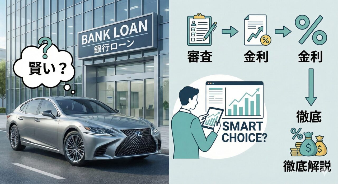 レクサスに銀行ローンは賢い？審査から金利まで徹底解説