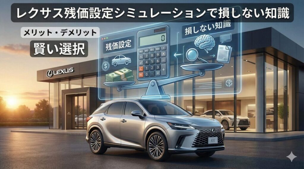 レクサス残価設定シュミレーションで損しない知識