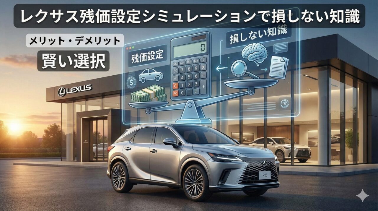 レクサス残価設定シュミレーションで損しない知識