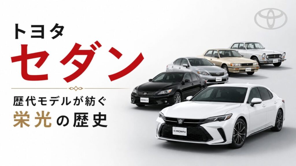トヨタ セダン 歴代モデルが紡ぐ栄光の歴史