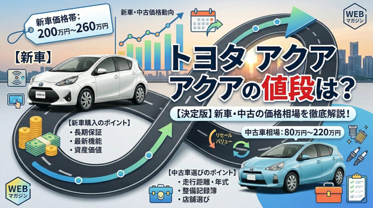トヨタ アクアの値段は？新車・中古の価格相場を解説