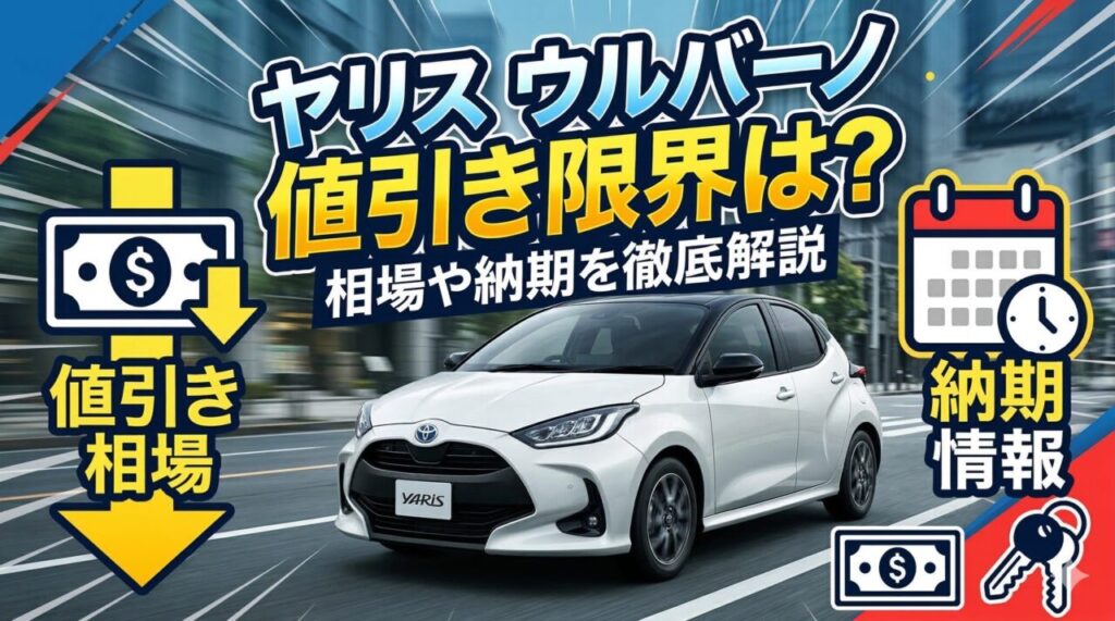 ヤリス ウルバーノ 値引き限界は？相場や納期を徹底解説
