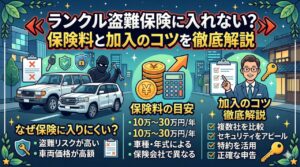 ランクル盗難保険に入れない？保険料と加入のコツを徹底解説