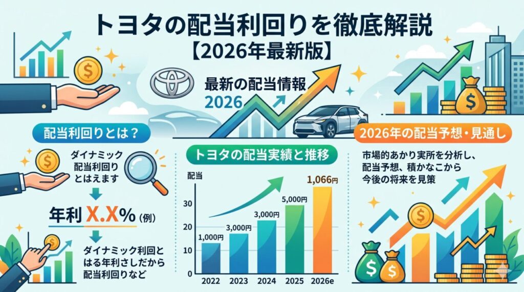 トヨタの配当利回りを徹底解説【2026年最新版】