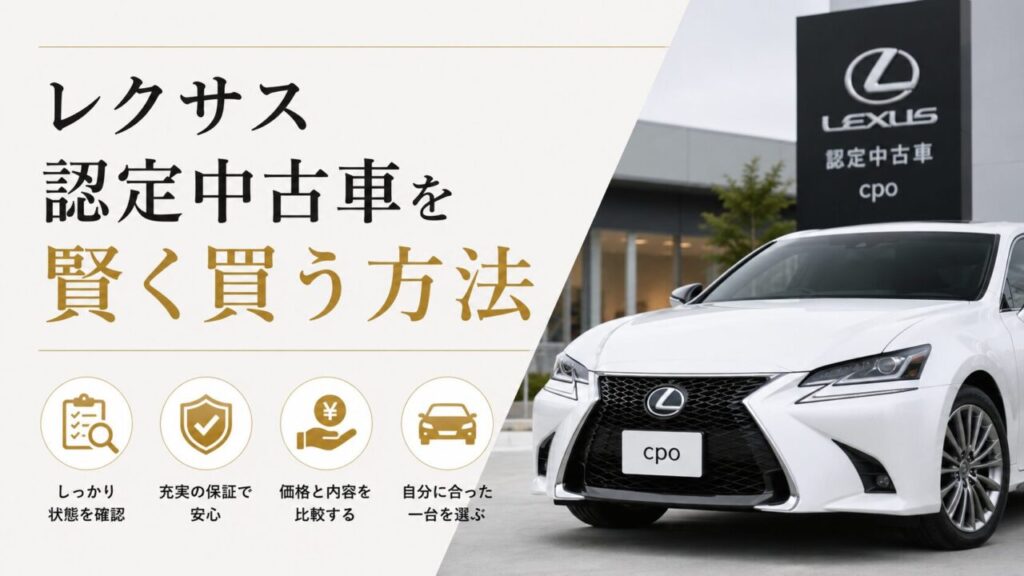 レクサス認定中古車を賢く買う方法