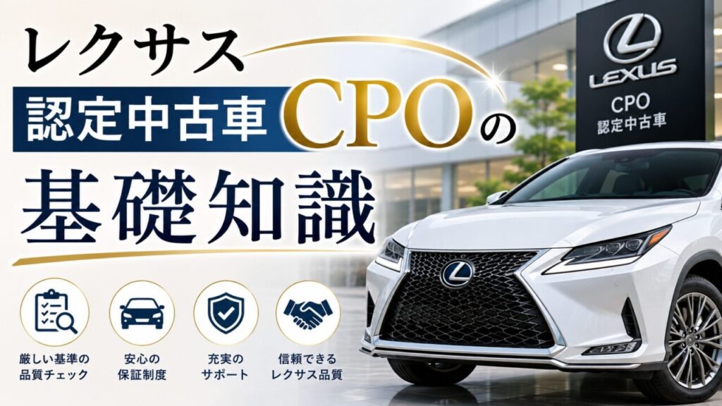 レクサス認定中古車CPOの基礎知識