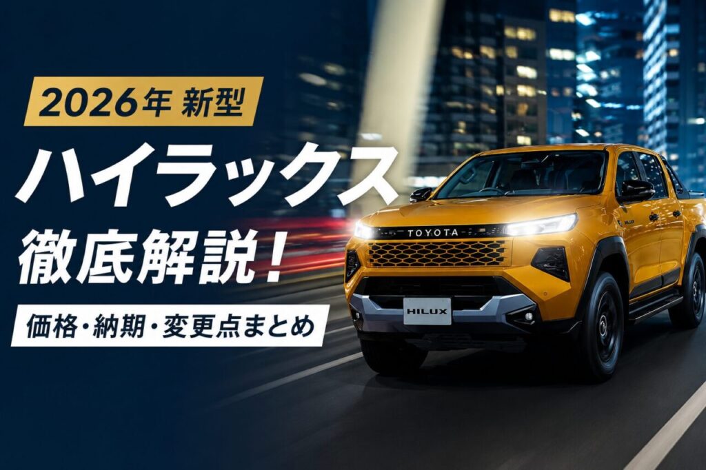 ハイラックス新型2026を徹底解説！価格・納期・変更点まとめ