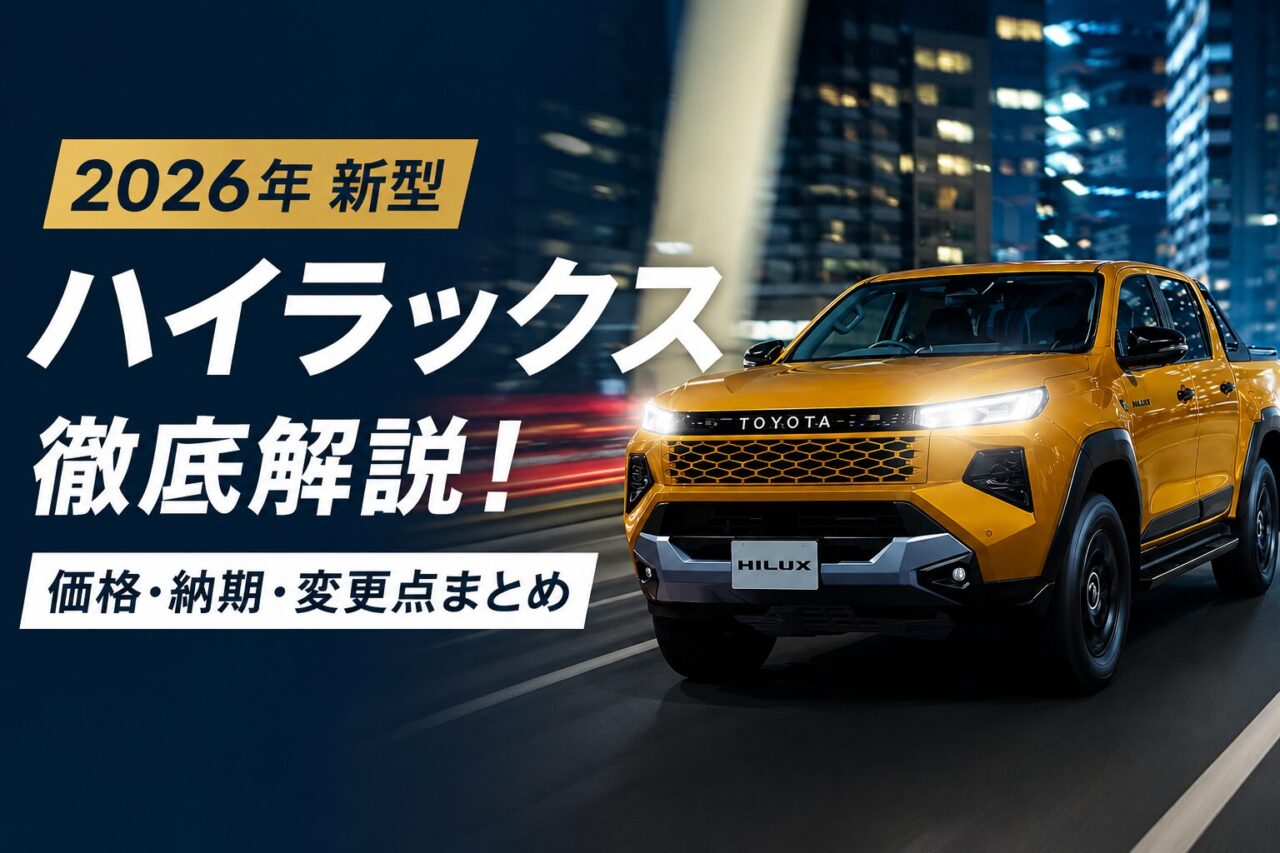 ハイラックス新型2026を徹底解説!価格・納期・変更点まとめ