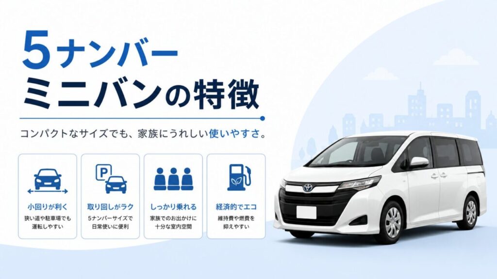 5ナンバーミニバンの特徴