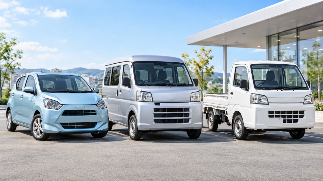 トヨタの軽自動車ピクシス エポック・ピクシス バン・ピクシス トラックの比較イメージ